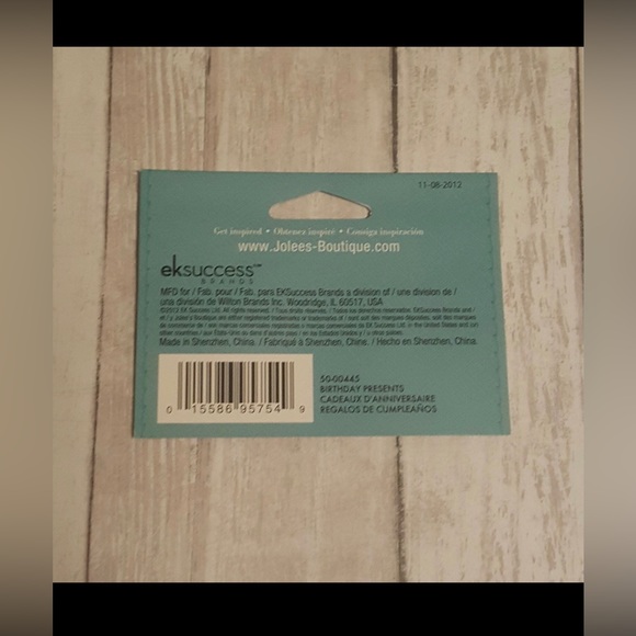 Jolee’s Boutique Birthday Presents Embellishments Pack - Picture 2 of 2